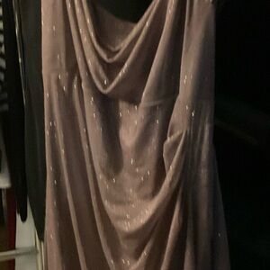 Elegant Sparkling Draped Dress